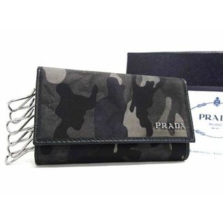 プラダ(PRADA)の■新品■未使用■ PRADA プラダ テスートナイロン カモフラージュ 迷彩柄 6連 キーケース 鍵入れ カーキ系 AX0156 (その他)