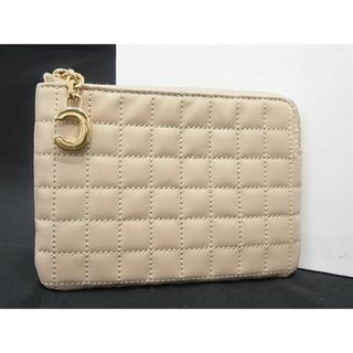 セリーヌ(celine)の■新品同様■ CELINE セリーヌ レザー コインケース コインパース 小銭入れ レディース ベージュ系 AU5077 (財布)