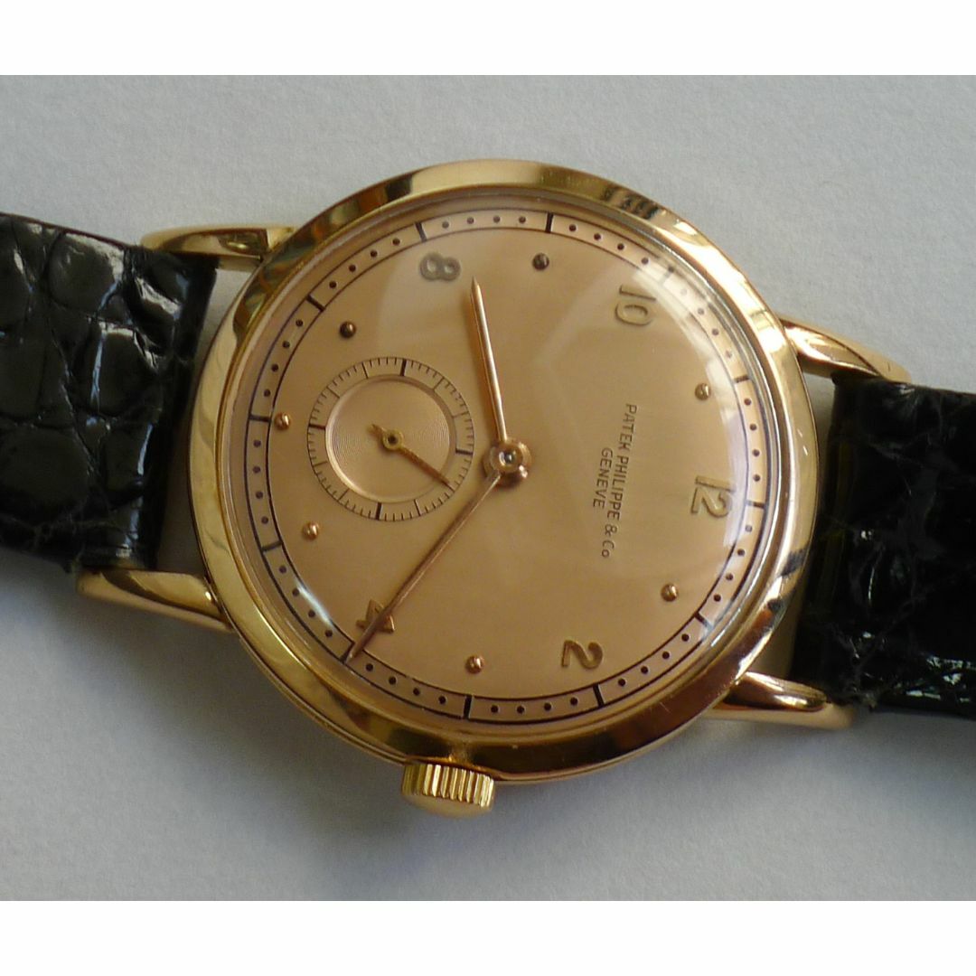 PATEK PHILIPPE(パテックフィリップ)のパテック・フィリップ・カラトラバ 18KPG金無垢・ピンクダイヤル手巻きメンズ メンズの時計(腕時計(アナログ))の商品写真