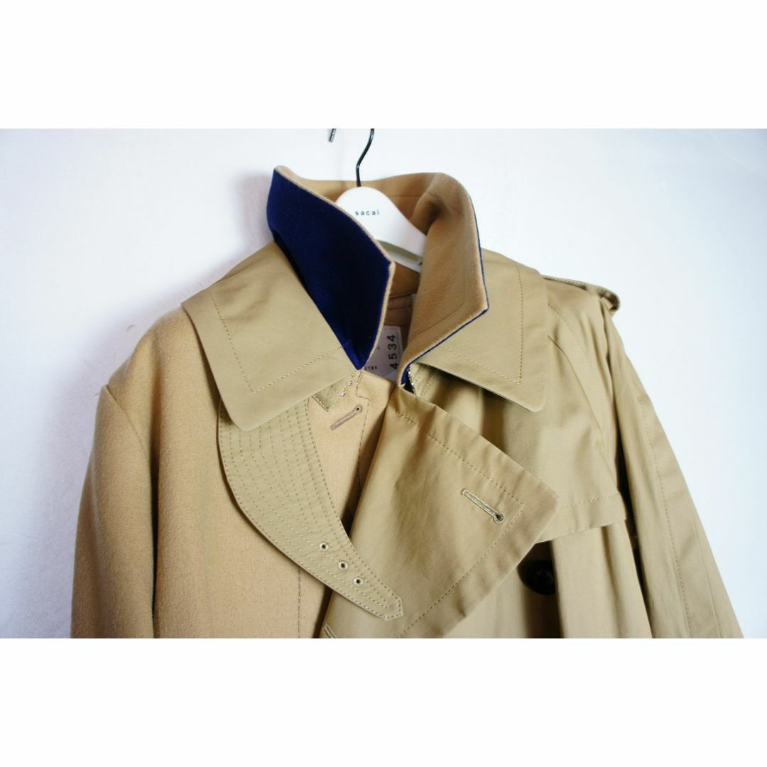 sacai(サカイ)の19AW sacaiサカイ ドッキング再構築 19-04534コート113O▲ レディースのジャケット/アウター(スプリングコート)の商品写真