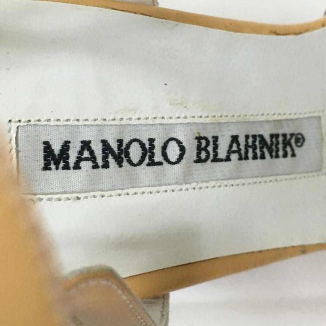 MANOLO BLAHNIK(マノロブラニク)のマノロブラニク サンダル 34 1/2 - レディースの靴/シューズ(サンダル)の商品写真