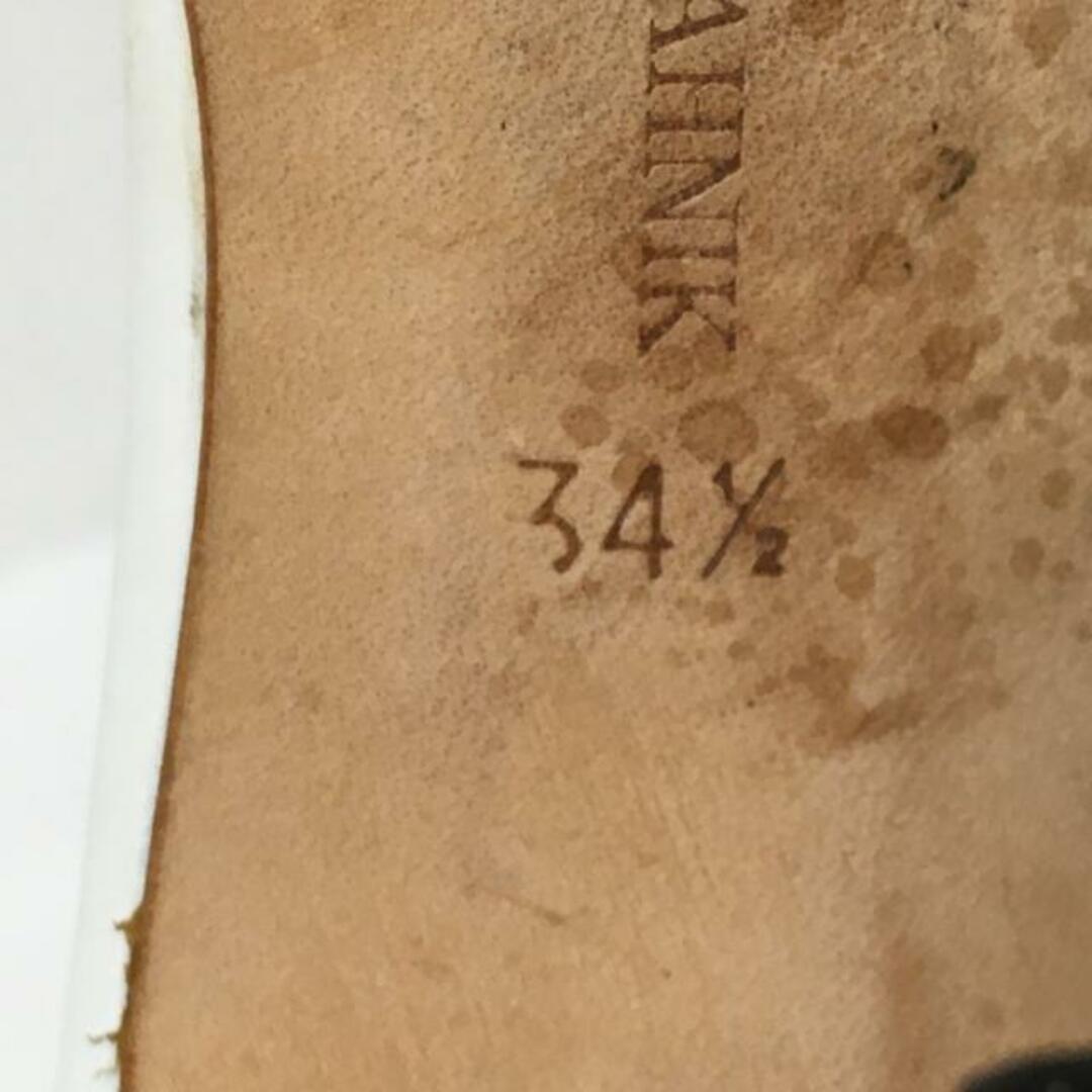 MANOLO BLAHNIK(マノロブラニク)のマノロブラニク サンダル 34 1/2 - 白 レディースの靴/シューズ(サンダル)の商品写真
