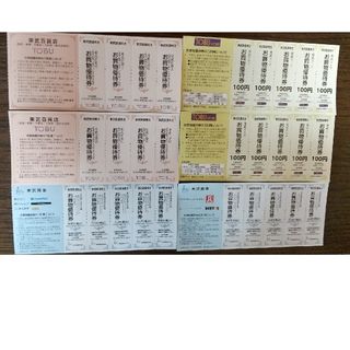 東武鉄道 株主優待 [ お買物優待券 ](その他)