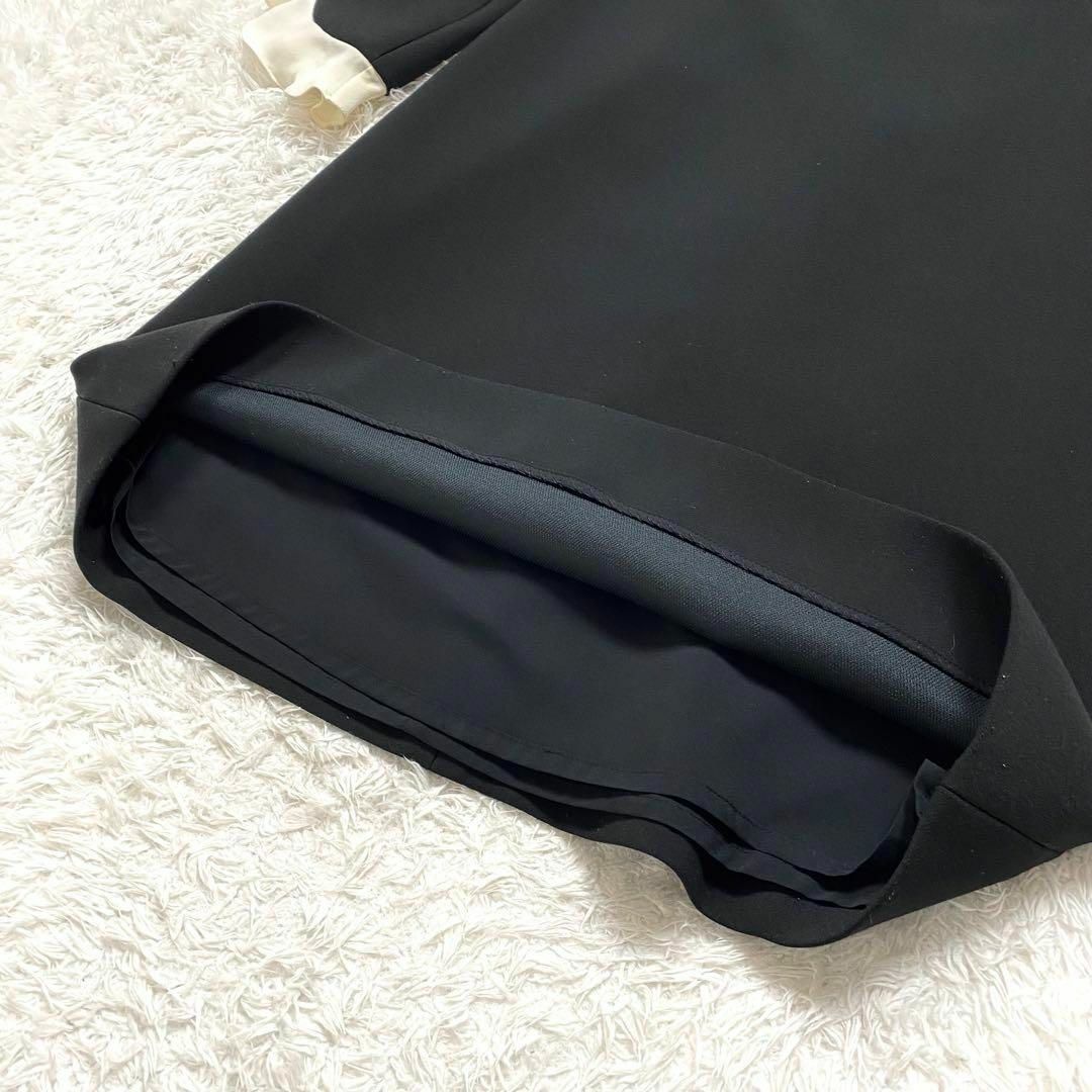 ケイトスペード　袖リボン　フリル　ワンピース　ブラック　4  XL 大きいサイズ