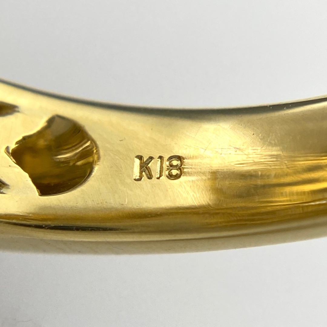 メレダイヤ デザインリング 13.5号 K18 【中古】 レディースのアクセサリー(リング(指輪))の商品写真