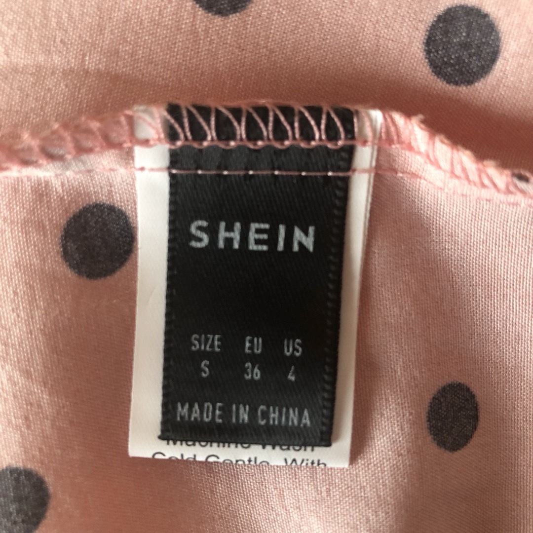 SHEIN(シーイン)の◆SHEIN/ドット柄のカシュクールロングワンピース◆op レディースのワンピース(ロングワンピース/マキシワンピース)の商品写真