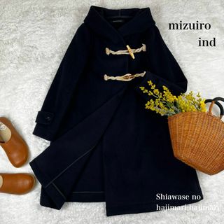 mizuiro ind ミズイロインド ダッフルコート ネイビー usedジャケット/アウター