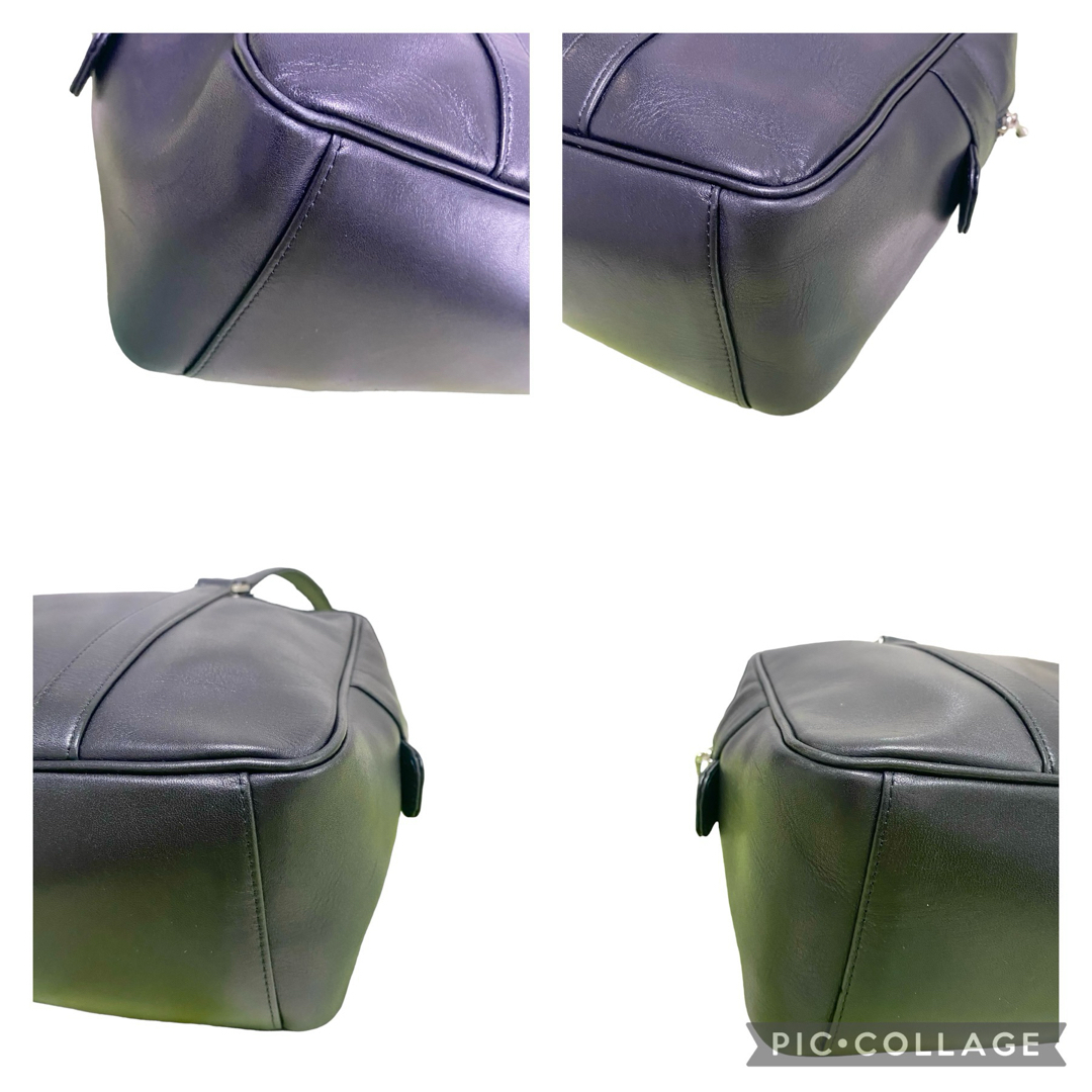 agnes b.(アニエスベー)のagnes b アニエスベーボヤージュ　レザートートバッグ　ブラック　A4収納可 レディースのバッグ(トートバッグ)の商品写真