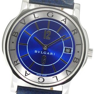 ブルガリ(BVLGARI)のブルガリ BVLGARI ST35S ソロテンポ デイト クォーツ メンズ 美品 保証書付き_795417(腕時計(アナログ))