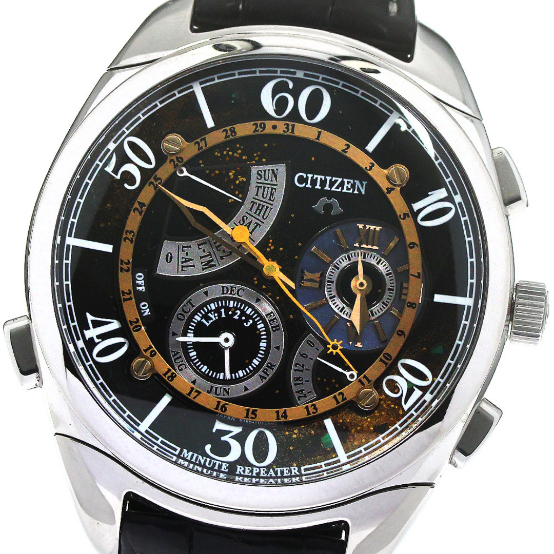 シチズン CITIZEN CTR57-0895 カンパノラ 星河(せいが) ミニッツリピーター クォーツ メンズ 箱付き_795693軽い擦り傷ベルトブレスレット