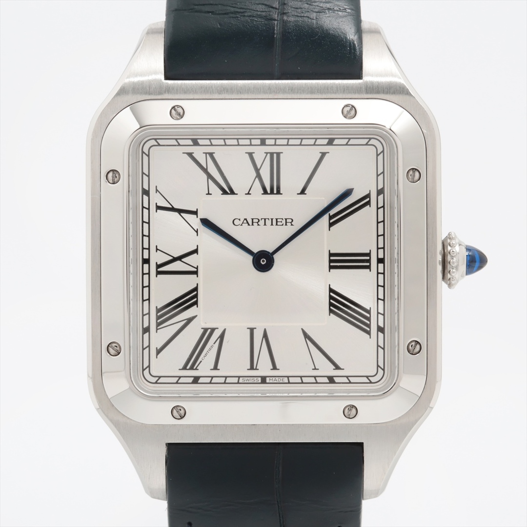 32ケースサイズ横カルティエ サントスデュモンXL SS×革   メンズ 腕時計