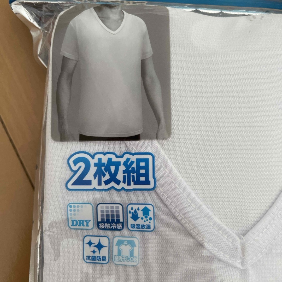 しまむら(シマムラ)の半袖Ｖ首シャツ メンズのアンダーウェア(その他)の商品写真