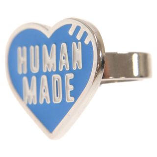 ヒューマンメイド(HUMAN MADE)のHUMAN MADE ヒューマンメイド 22SS HEART RING Pink ロゴ ハート リング ハートリング 指輪 ブルー 15号(リング(指輪))