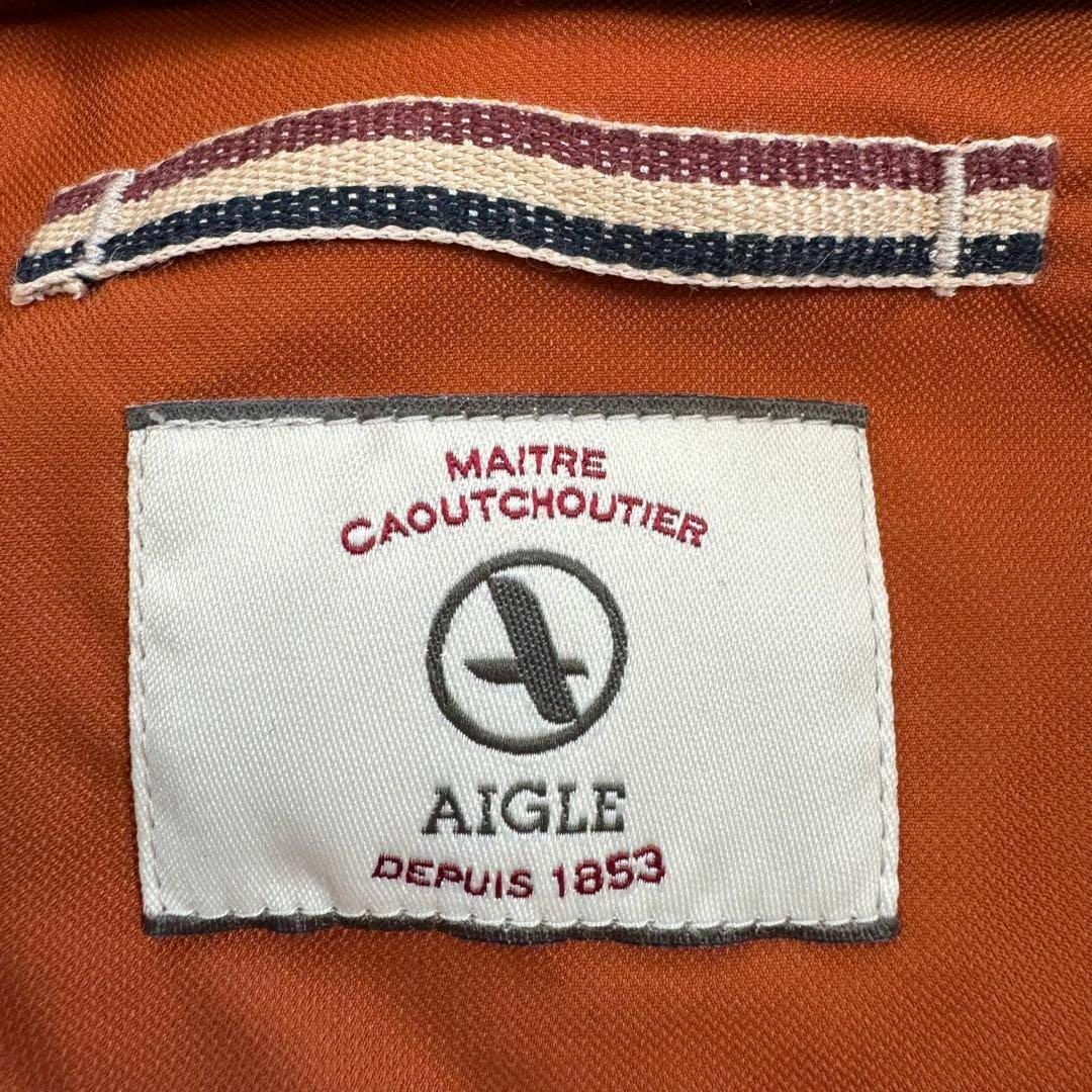 AIGLE(エーグル)の【希少カラー】　美品　エーグル　マウンテンパーカー　裏地チェック　ドローコード メンズのジャケット/アウター(マウンテンパーカー)の商品写真