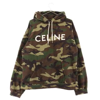 セリーヌ(celine)のCELINE セリーヌ カモフラ クラシックロゴ ルーズプルオーバー 2Y321885M パーカー フーディー グリーンカモ(パーカー)