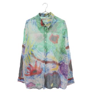 OUR LEGACY アワーレガシー 22SS Above Chalk Flower Shirt タイダイ エフェクト オーバーサイズ長袖シャツ マルチカラー M2222ACF(シャツ)