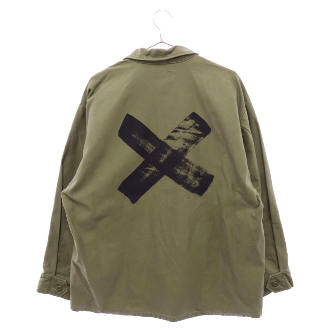 WTAPS ダブルタップス JUNGLE LS 01 SHIRT COTTON SATIN ジャングル LA 01 長袖シャツ ジャケット カーキ 201WVDT-SHM02735センチ身幅