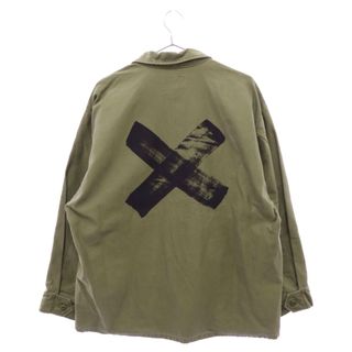 ダブルタップス(W)taps)のWTAPS ダブルタップス JUNGLE LS 01 SHIRT COTTON SATIN ジャングル LA 01 長袖シャツ ジャケット カーキ 201WVDT-SHM02(シャツ)