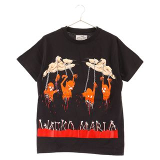 ワコマリア(WACKO MARIA)のWACKO MARIA ワコマリア 24SS NECKFACE / T-SHIRT ネックフェイス フロントプリント 半袖Tシャツ ブラック NECKFACE-WM-TEE27(Tシャツ/カットソー(半袖/袖なし))