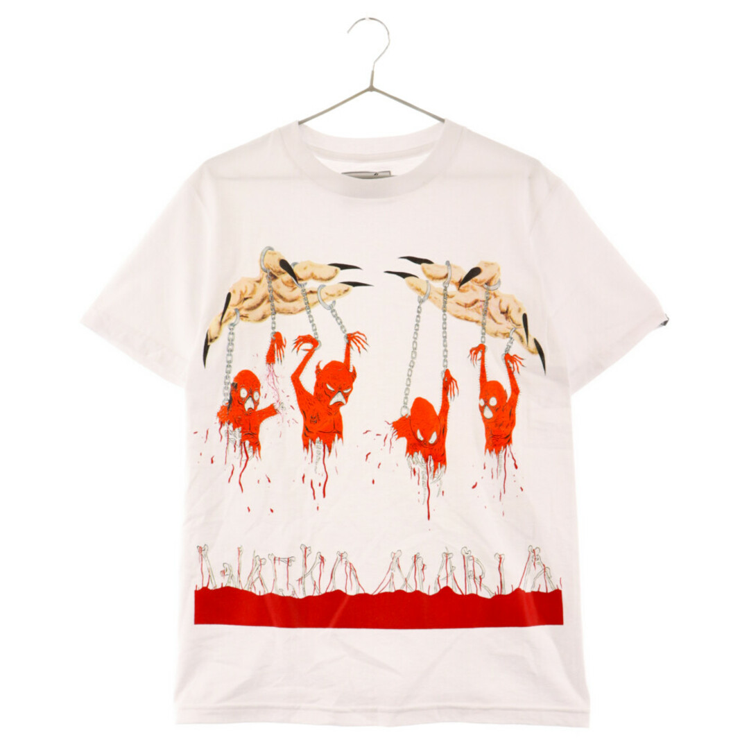 WACKO MARIA(ワコマリア)のWACKO MARIA ワコマリア 24SS NECKFACE / T-SHIRT ネックフェイス フロントプリント 半袖Tシャツ ホワイト NECKFACE-WM-TEE27 メンズのトップス(Tシャツ/カットソー(半袖/袖なし))の商品写真