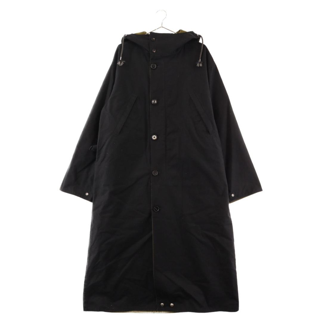 Marni(マルニ)のMARNI マルニ 19AW Reversible Hooded Cotton canvas Parka リバーシブル キャンバス モッズコート ブラック/カーキ TUMU0043B0 メンズのジャケット/アウター(モッズコート)の商品写真