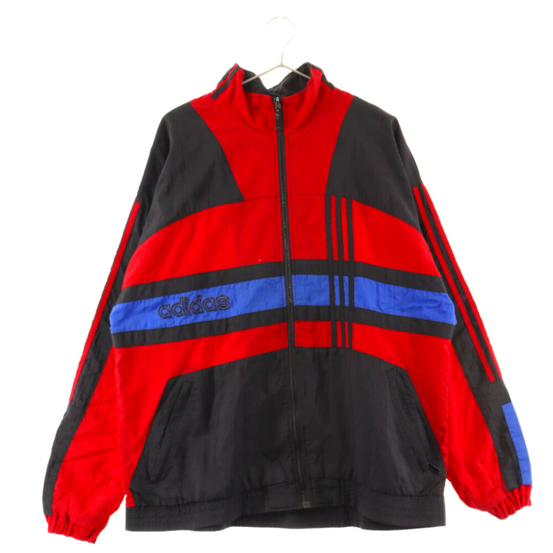 adidas(アディダス)のadidas アディダス 80S-90S VIINTAGE 万国タグ ヴィンテージ ナイロンジャケット ウィンドブレーカー レッド/ブラック メンズのジャケット/アウター(ナイロンジャケット)の商品写真