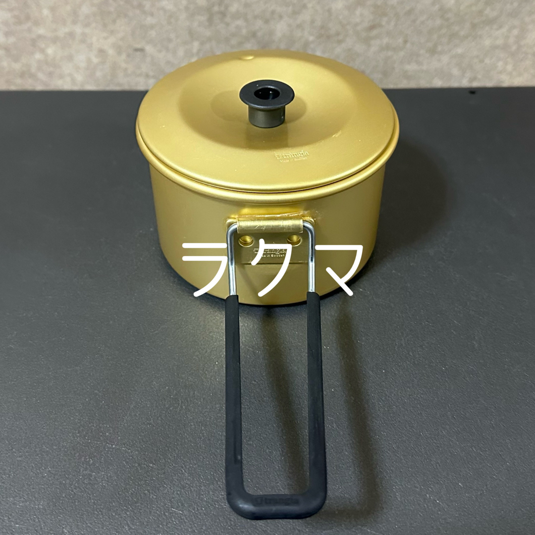 トランギア T-CUP 0.5L ゴールド ハンドル 蓋セット マグ ソースパン スポーツ/アウトドアのアウトドア(調理器具)の商品写真