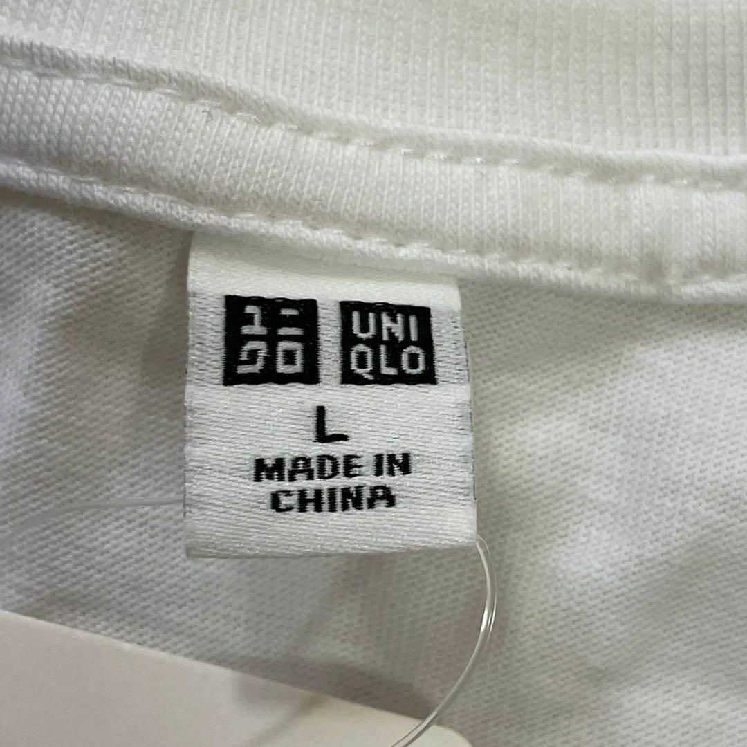 UNIQLO(ユニクロ)のUNIQLO ユニクロ (L) コットン ロングTシャツ ホワイト 無地 レディースのトップス(シャツ/ブラウス(長袖/七分))の商品写真