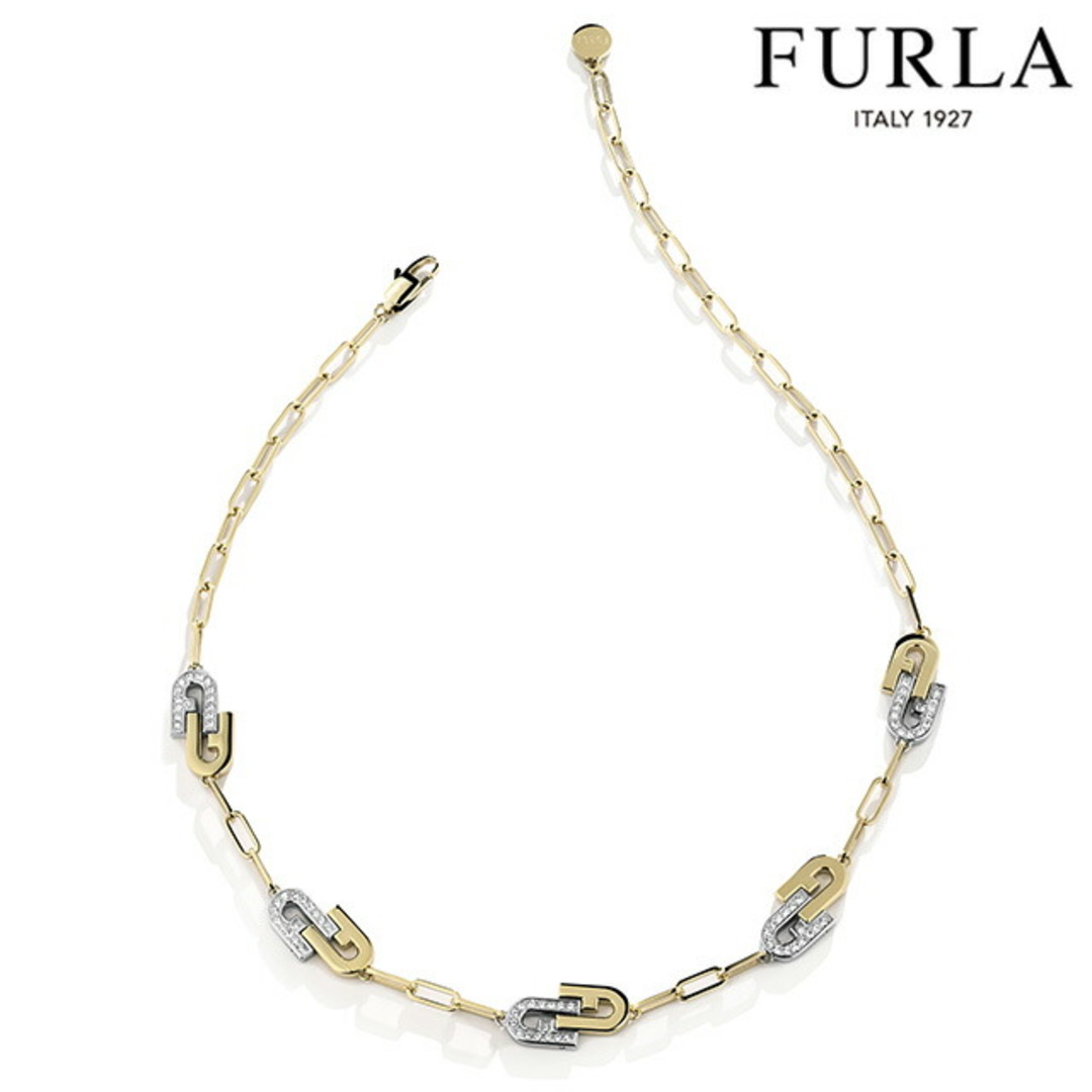 Furla(フルラ)の【新品】フルラ FURLA ジュエリー・アクセサリー レディース FJ0130NTU ARCH DOUBLE NECKLACE レディースのアクセサリー(その他)の商品写真