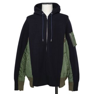 サカイ(sacai)のsacai サカイ Sponge Sweat MA-1 Zip Hoodie(パーカー)