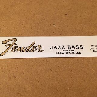 フェンダー(Fender)のFender Japan 純正品 JAZZ BASS トラロゴ デカール ③(パーツ)