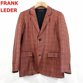 フランクリーダー(FRANK LEDER)の【良品】フランクリーダー　リネンチェックジャケット　Frank Leder(テーラードジャケット)