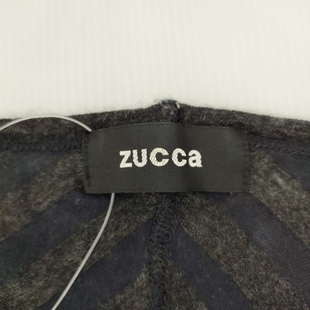 ZUCCa(ズッカ)のZUCCa コットン ウール ニットワンピ ボーダー サイズM ワンピース ネイビー チャコールグレー レディース ズッカ【中古】4-0111T◎ レディースのワンピース(その他)の商品写真