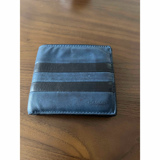 コーチ(COACH) 折り財布(メンズ)（ブルー・ネイビー/青色系）の通販 35