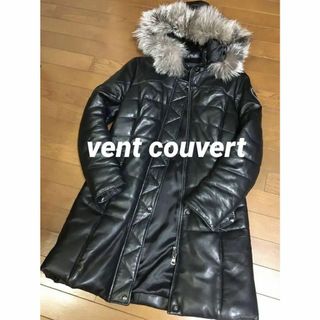 【 vent couvert 】中綿入りレザーコート40(毛皮/ファーコート)