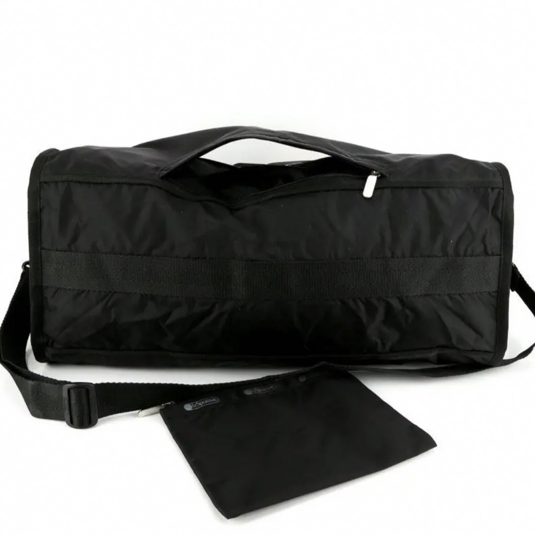 LeSportsac(レスポートサック)のセール　レスポートサック ブラック ボストンバッグ ポーチ付き 2点セット レディースのバッグ(ボストンバッグ)の商品写真