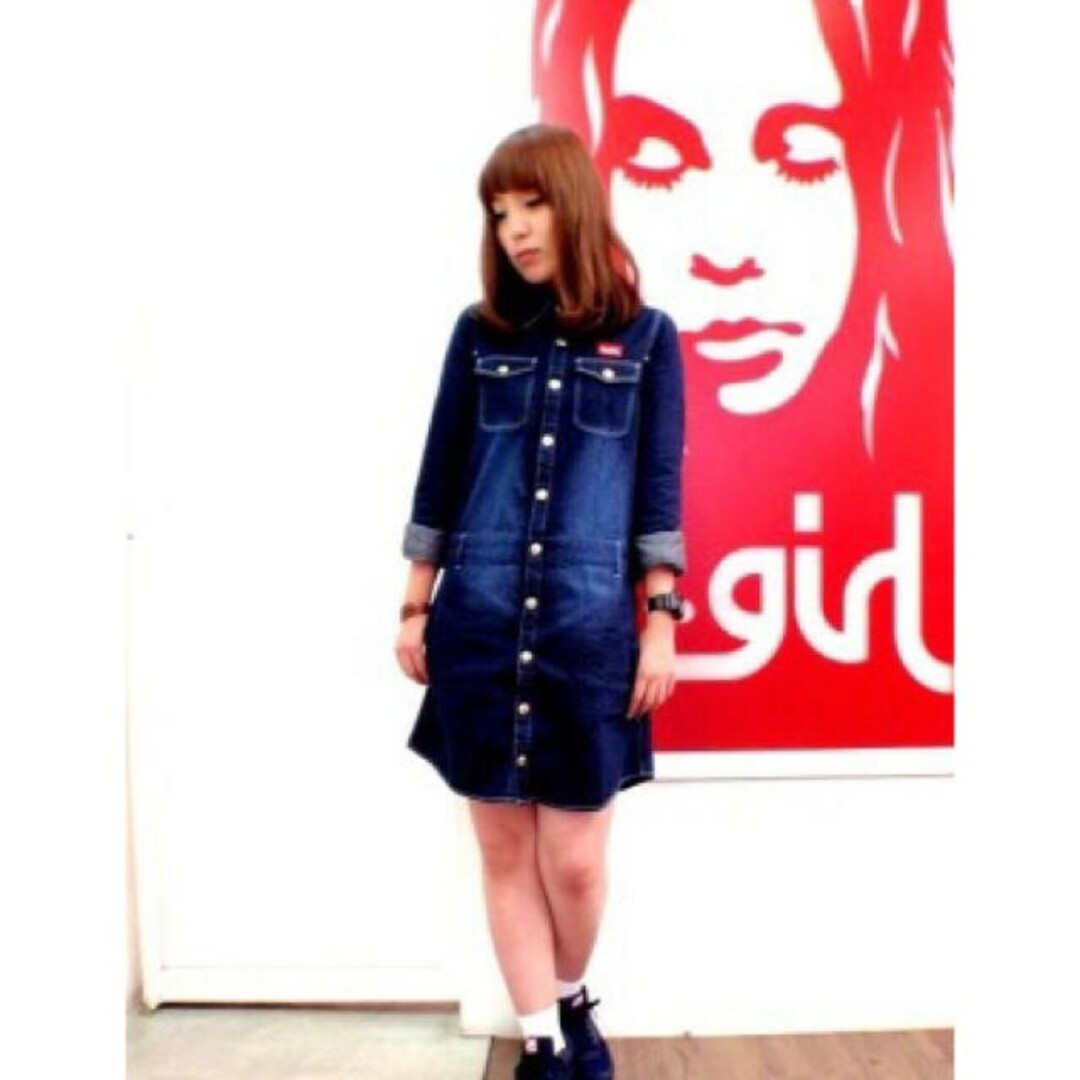X-girl - X-girl デニム ワンピースの通販 by カナリア's shop X-girl - X-girl デニム ワンピースの通販 by カナリア's shop