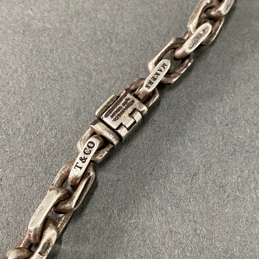 Tiffany & Co.(ティファニー)のA24 TIFFANY & Co. ティファニー 1837 メイカーズ チェーン ネックレス SV925 K18YG スターリングシルバー シルバー  AG925 ゴールド Makers Chain Necklace 1837コレクション メンズのアクセサリー(ネックレス)の商品写真