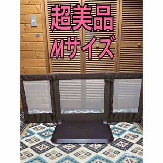 超美品　日本育児 おくだけとおせんぼ M  ベビーゲート　ベビーフェンス(ベビーフェンス/ゲート)