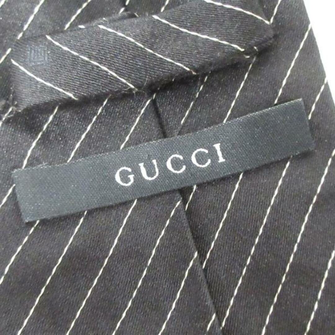 Gucci(グッチ)のグッチ ネクタイ メンズ - 黒×アイボリー メンズのファッション小物(ネクタイ)の商品写真