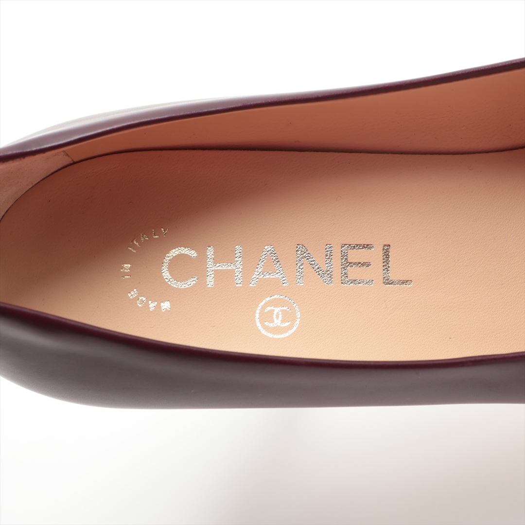 CHANEL(シャネル)のシャネル ココマーク レザー 36 パープル レディース パンプス レディースの靴/シューズ(ハイヒール/パンプス)の商品写真