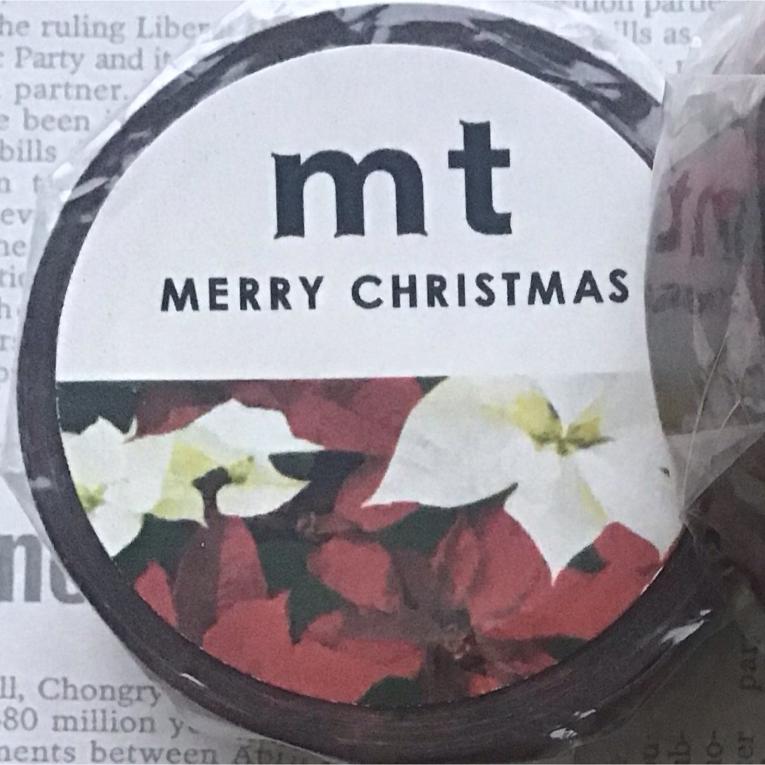 mt(エムティー)のmt　クリスマス　マスキングテープ　ポインセチア エンタメ/ホビーのコレクション(その他)の商品写真
