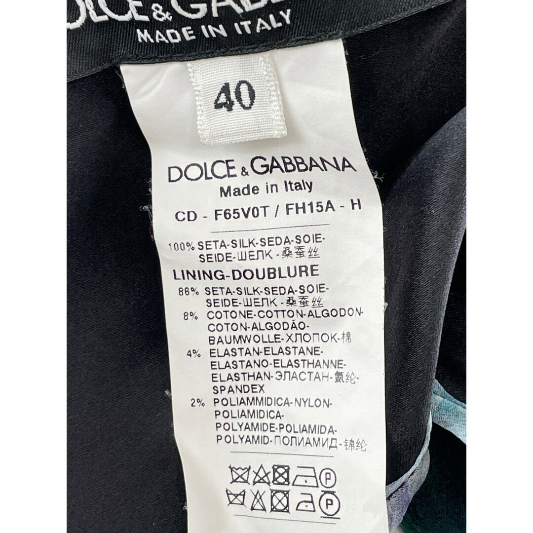 DOLCE&GABBANA(ドルチェアンドガッバーナ)のドルチェアンドガッバーナ 【国内正規】F65V0T FH15A フラワープリント ビスチェ シルクドレス/ 40 レディースのワンピース(ロングワンピース/マキシワンピース)の商品写真