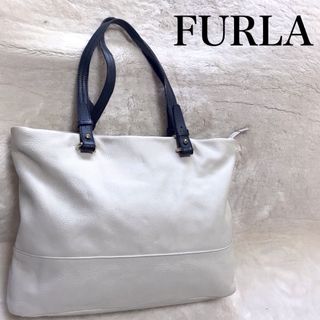 FURLA ハンドバッグ　トート　レザー　ブラック　大容量　ボストン