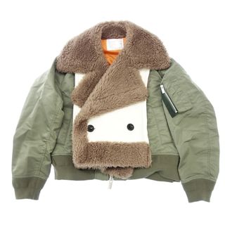 サカイ(sacai)のサカイ ファイクシアリングナイロンツイルブルゾン 22-06407【AFG1】(ブルゾン)