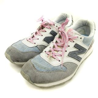 ニューバランス(New Balance)のニューバランス 996 スニーカー グレー 白 ピンク ライトブルー 23cm(スニーカー)