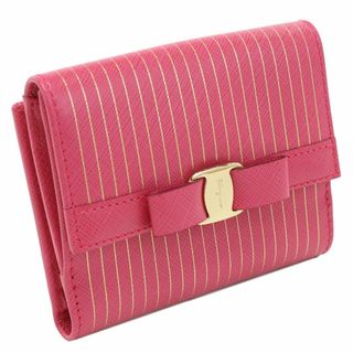 フェラガモ(Ferragamo)の【新品 未使用】フェラガモ ２つ折り財布 22-C595 ピンク系 レディース(財布)