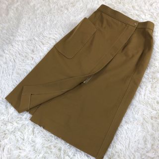 マカフィー(MACPHEE)の【美品】MACPHEE 膝丈スカート ラップスカート ファスナースカート S(ひざ丈スカート)