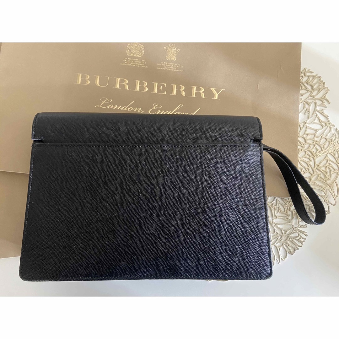BURBERRY(バーバリー)の限定SALE 美品BURBERRY バーバリー　メンズセカンドバッグ　ブラック　 メンズのバッグ(セカンドバッグ/クラッチバッグ)の商品写真