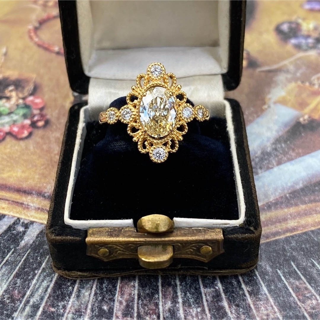 【大粒】天然ダイヤモンド 1.009ct 鑑別書付き レディースのアクセサリー(リング(指輪))の商品写真